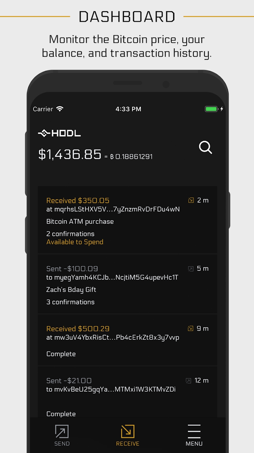 HODL Wallet應用截圖第2張