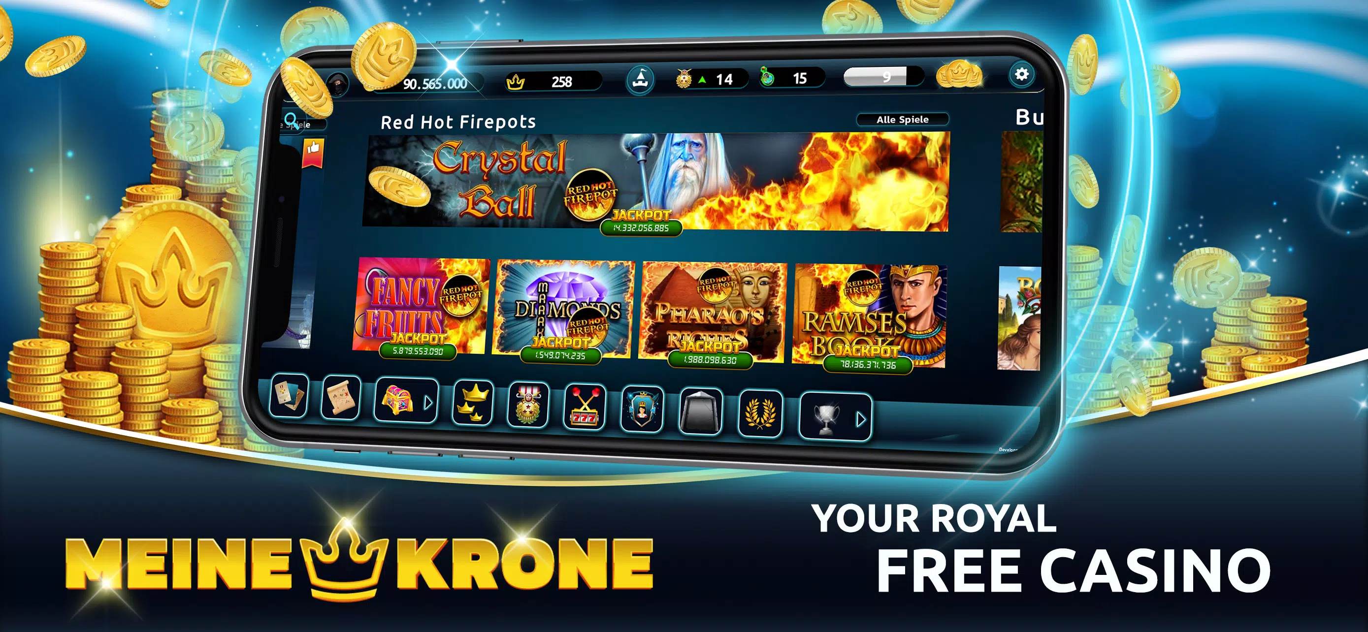 MEINE KRONE - Social Casino ဖန်သားပြင်ဓာတ်ပုံ 0