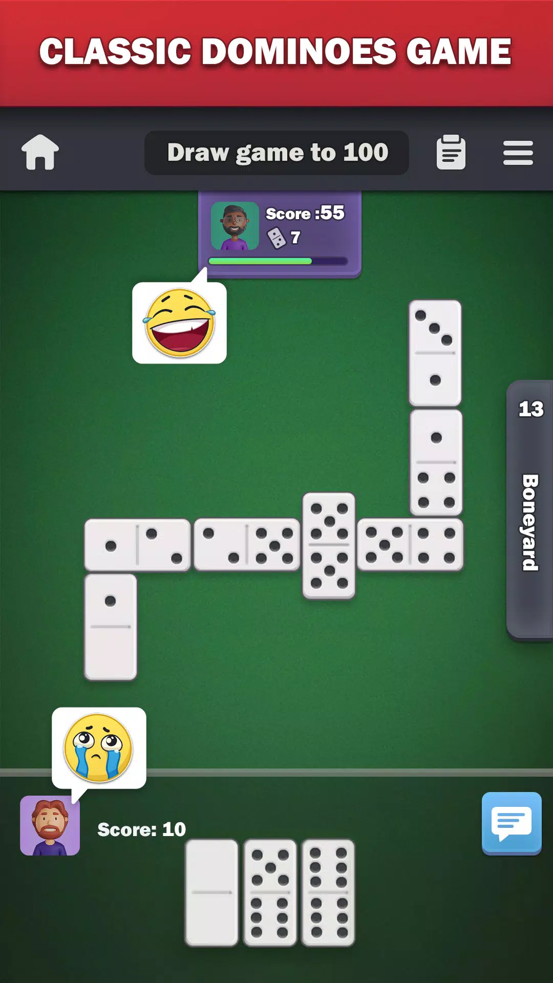 Dominoes online - play Domino! स्क्रीनशॉट 0