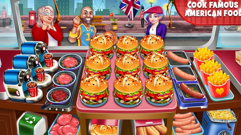 Food truck Empire Cooking Game Captura de pantalla 2