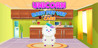 Unicorn Baby Pet Vet Care Game Capture d'écran 1