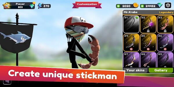 Stickman Archer Online Captura de pantalla 2