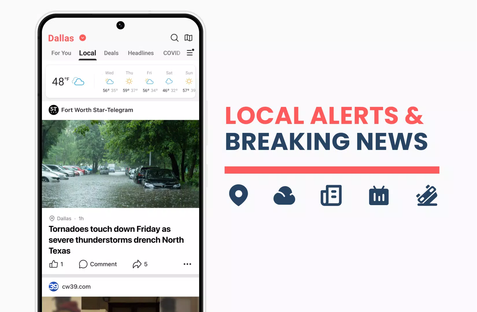 NewsBreak: Local News & Alerts Capture d'écran 0