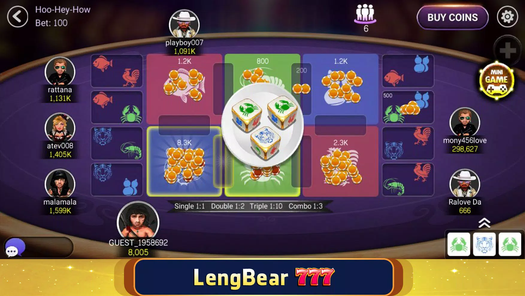 LengBear 777 - Khmer Games Captura de pantalla 3