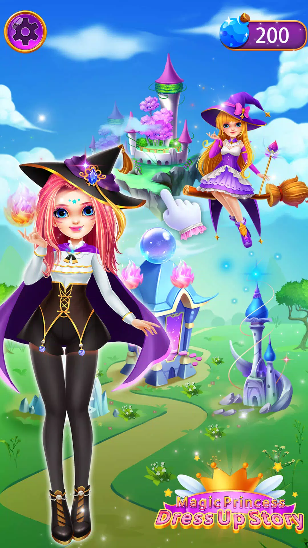 Magic Princess Dress Up Story Captura de pantalla 0