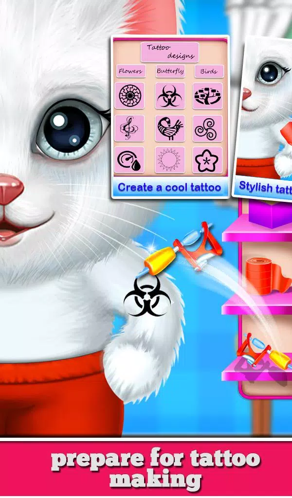 Kitty Nail Salon Daycare Cute Captura de pantalla 2