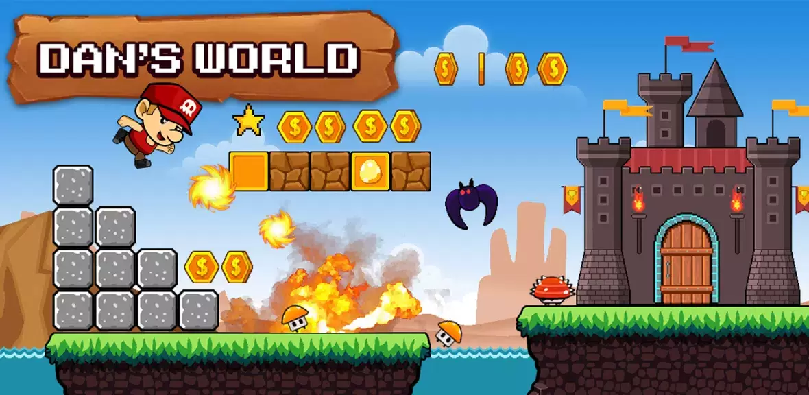 Super Dan's World - Run Game Screenshot 0