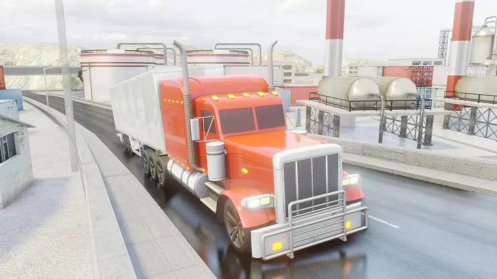 Usa Truck Simulator Car Games Скриншот 2