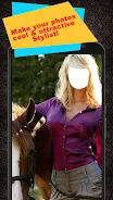 Horse With Girl Photo Suit应用截图第0张