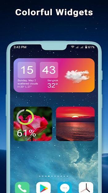 Виджеты OS 17 - Color Widgets Скриншот 0