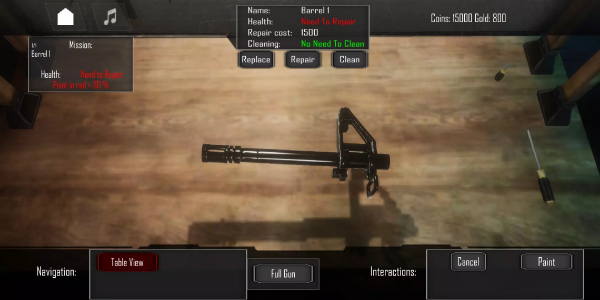 Gun Builder GunSmith simulator repair ဖန်သားပြင်ဓာတ်ပုံ 0