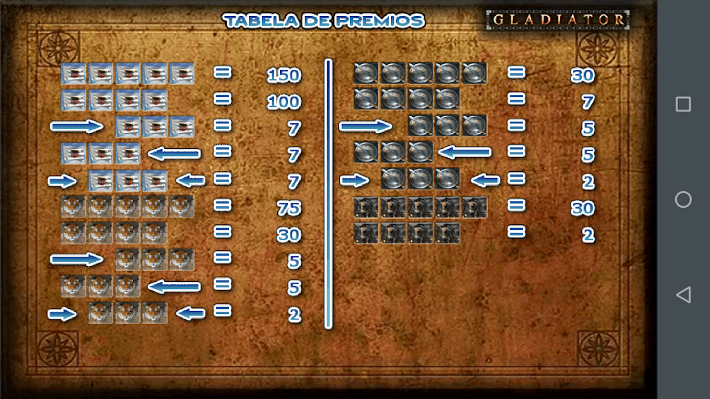 Gladiador Slot Caça Níquel 스크린샷 3
