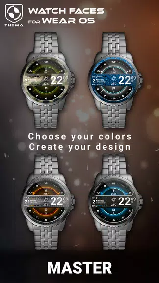 Master Watch Face Captura de pantalla 1