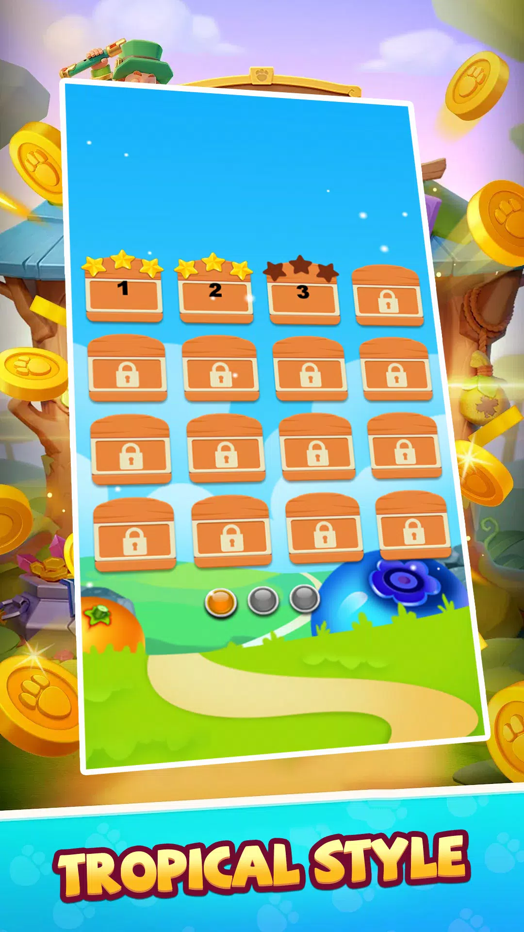 Tropical Match Game Captura de pantalla 1