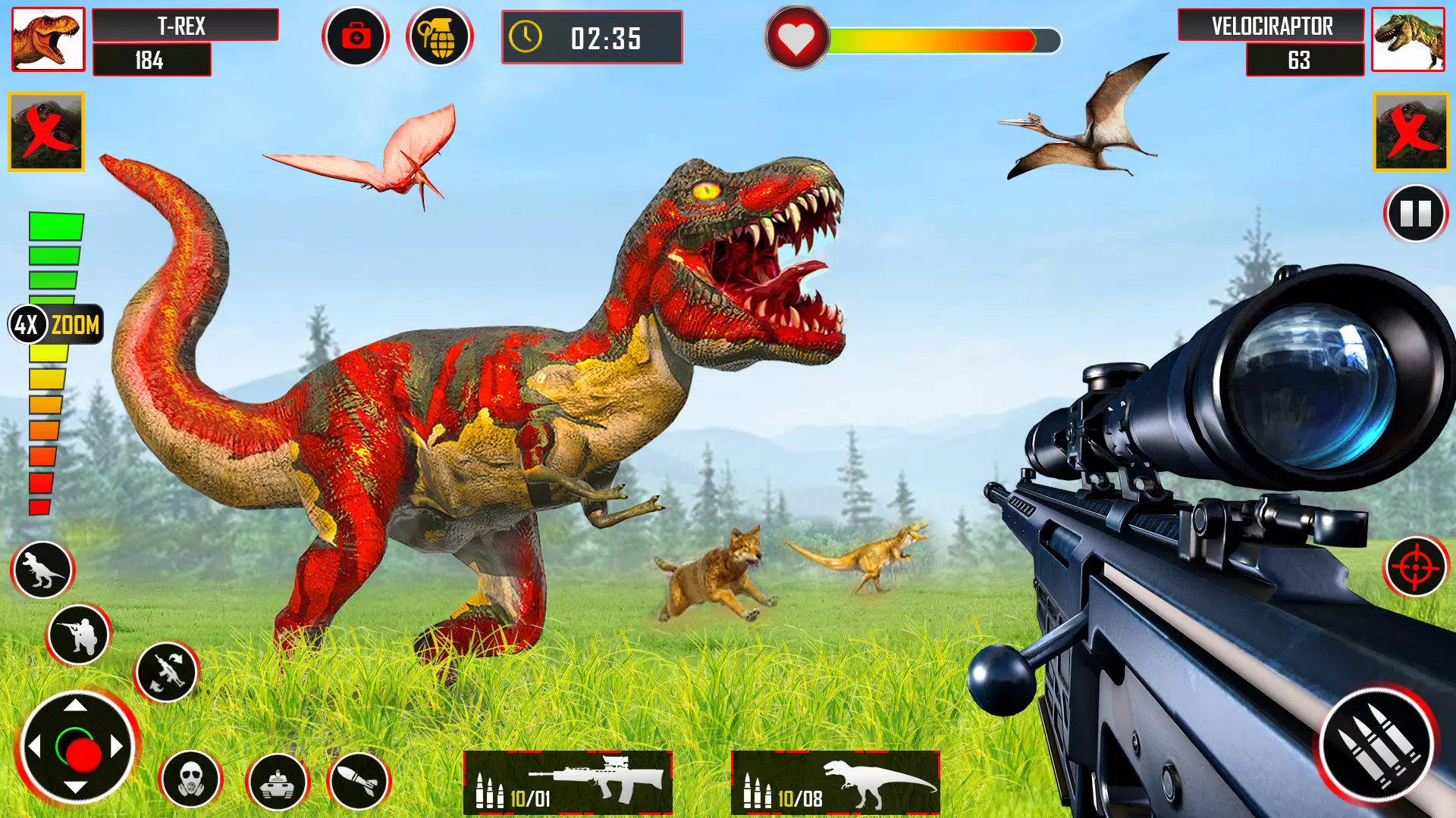 Wild Dino Hunting - Gun Games Zrzut ekranu 1