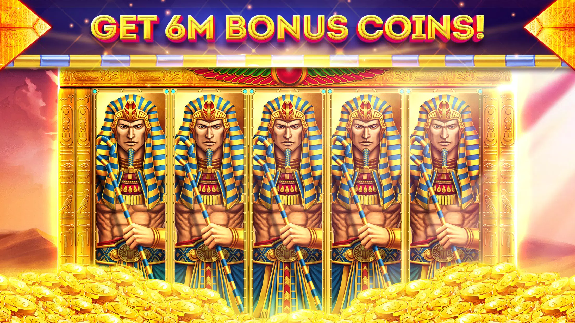 Pharaohs of Egypt Slots Casino Capture d'écran 0