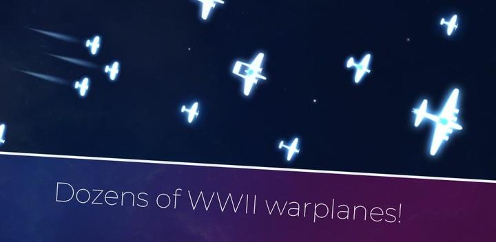 Warplanes of Light - Simulator War WW2 Dogfight 2D 스크린샷 1