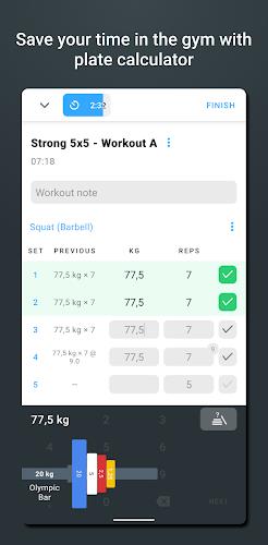 Strong Workout Tracker Gym Log Captura de tela 2