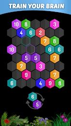 Merge Hexa - Number Puzzle Captura de tela 1