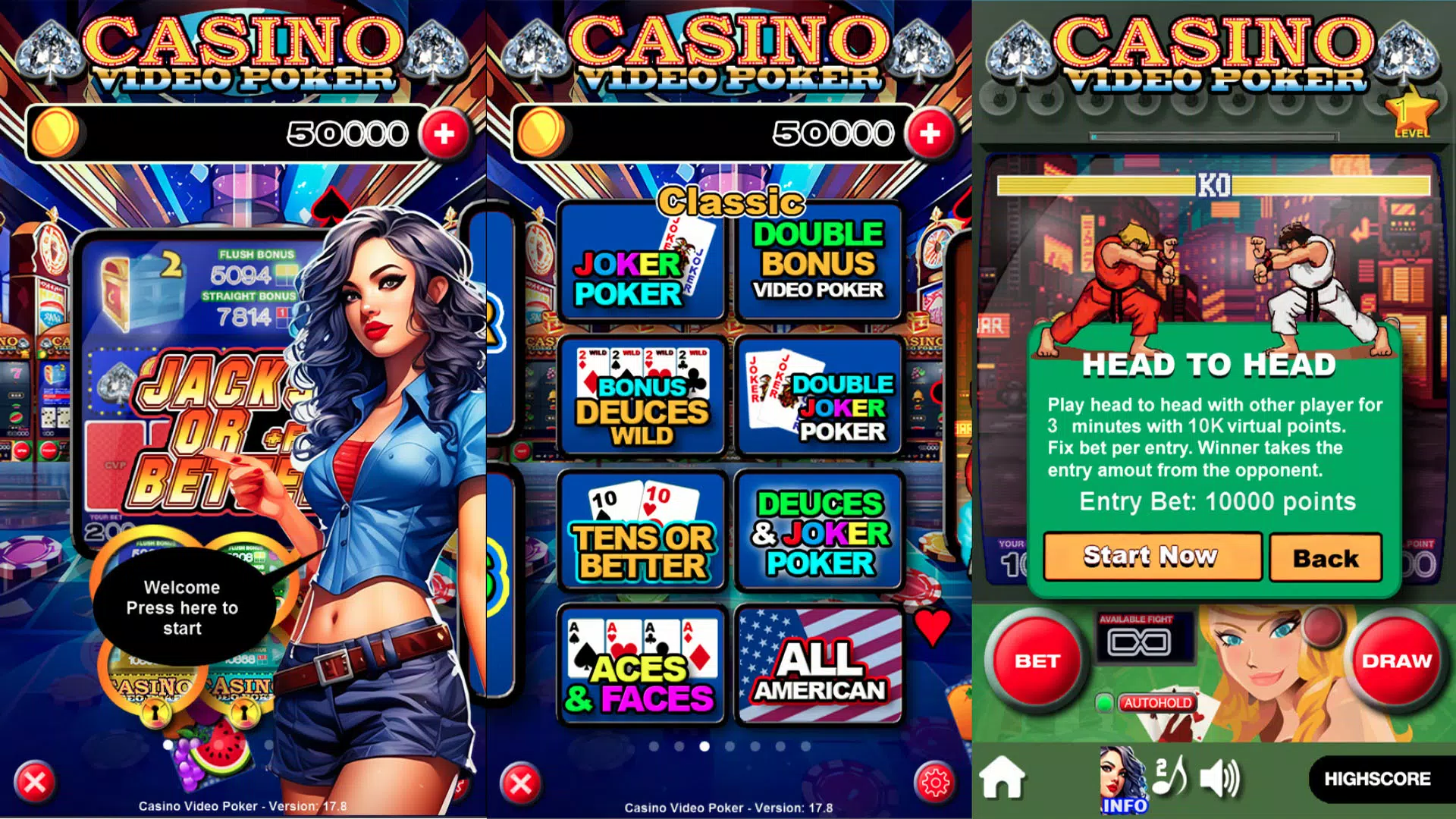 Casino Video Poker Captura de tela 0