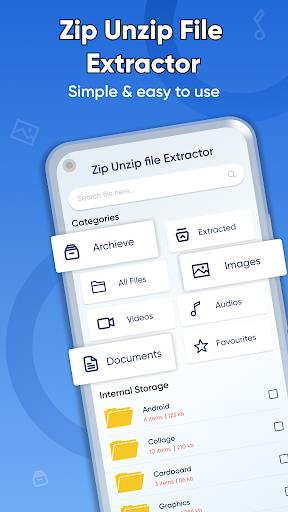 Zip File Reader 7zip Extractor Captura de tela 0