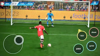 Football Soccer League Game 3D Captura de tela 2