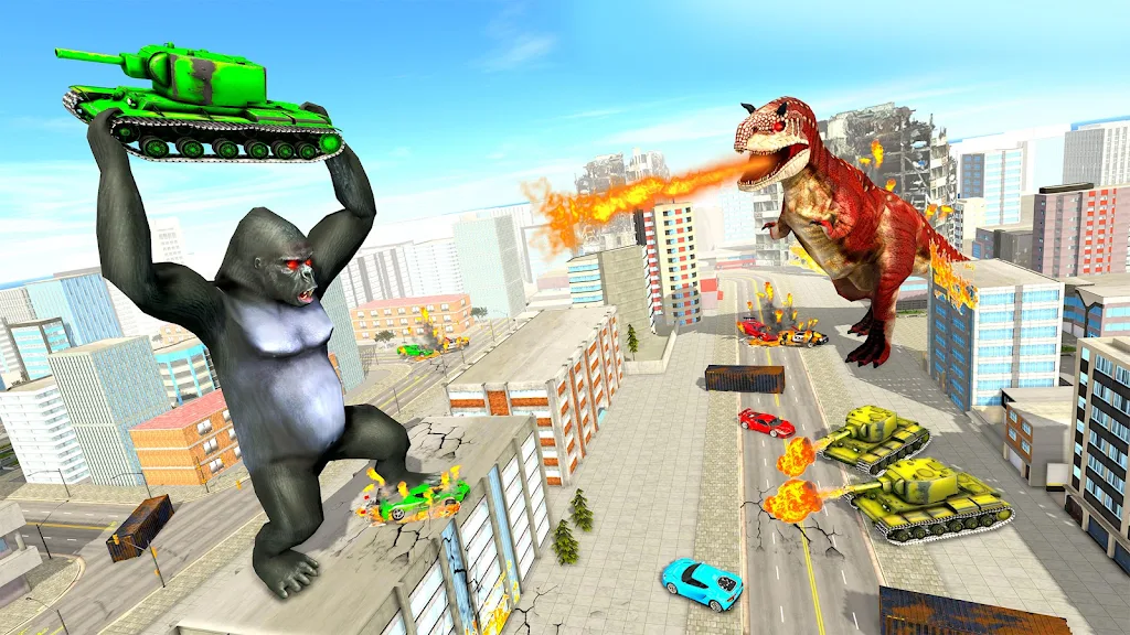 Angry Gorilla Attack City Sim Schermafbeelding 3