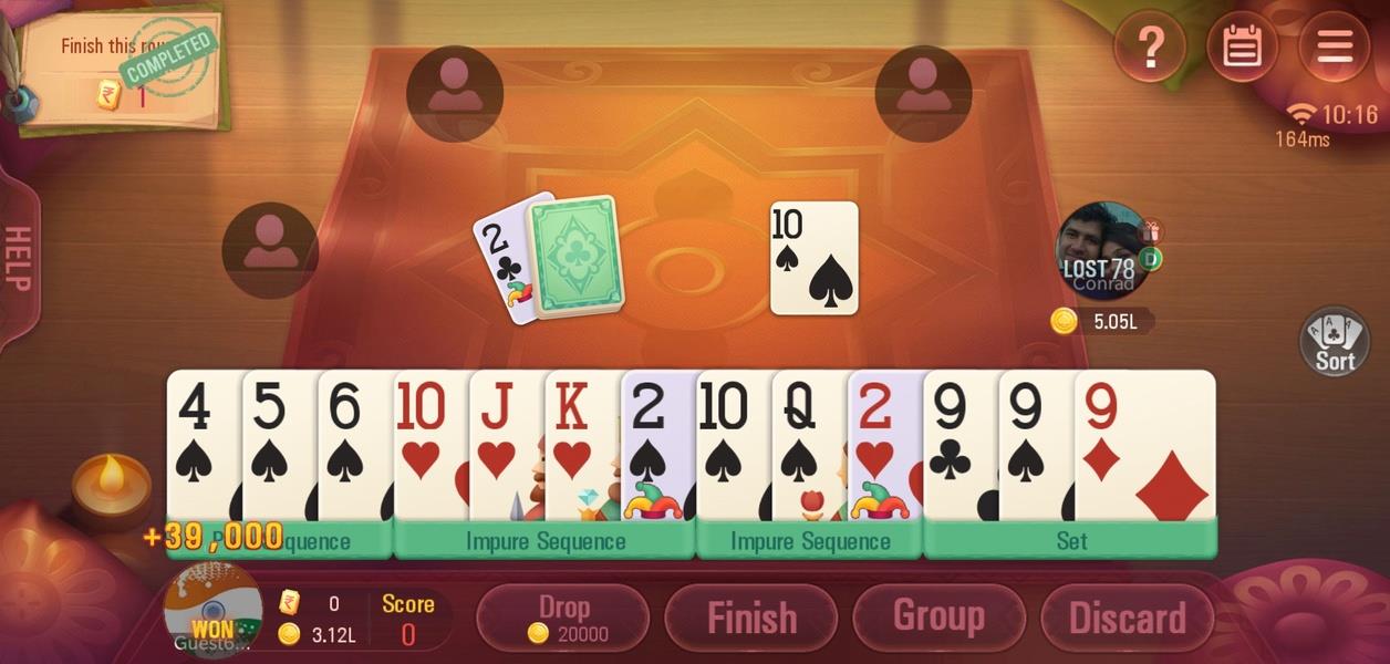 Rummy Plus - Online Indian Rummy স্ক্রিনশট 2