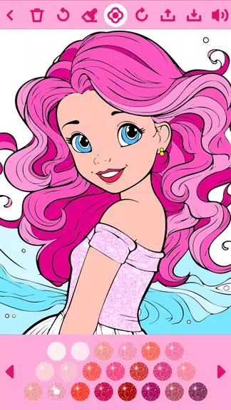 Princess Coloring Book offline应用截图第0张