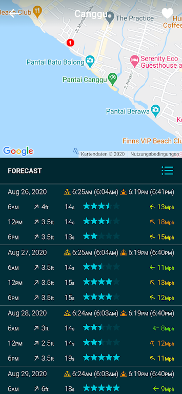 Schermata Spotadvisor Surf Forecast 2