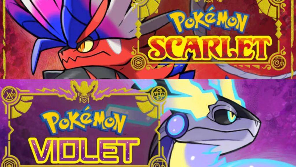 Pokemon Scarlet နှင့် Pokemon Violet အတွက် Art Art အနုပညာကို Koraidon နှင့် Miradon တို့ပါ 0 င်သည်