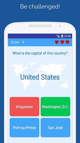 Capitals of the countries Quiz Screenshot 1