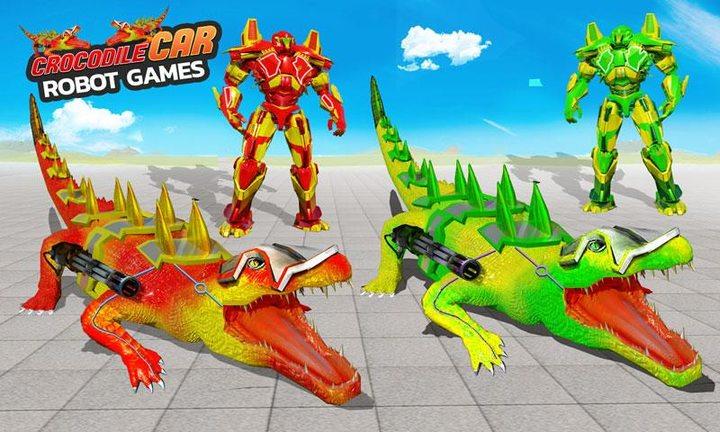 Robot Game Transform Crocodile Tangkapan skrin 3