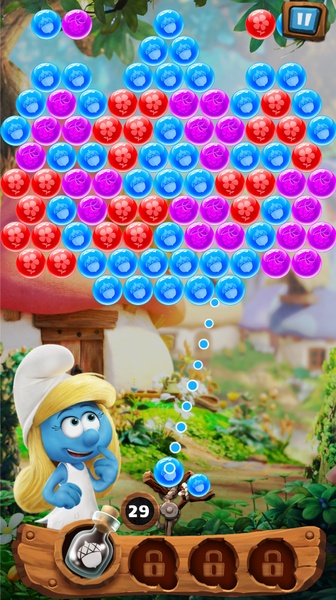 Schermata Smurfs Bubble Story 1