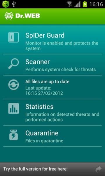 Dr.Web Security Space 스크린샷 0