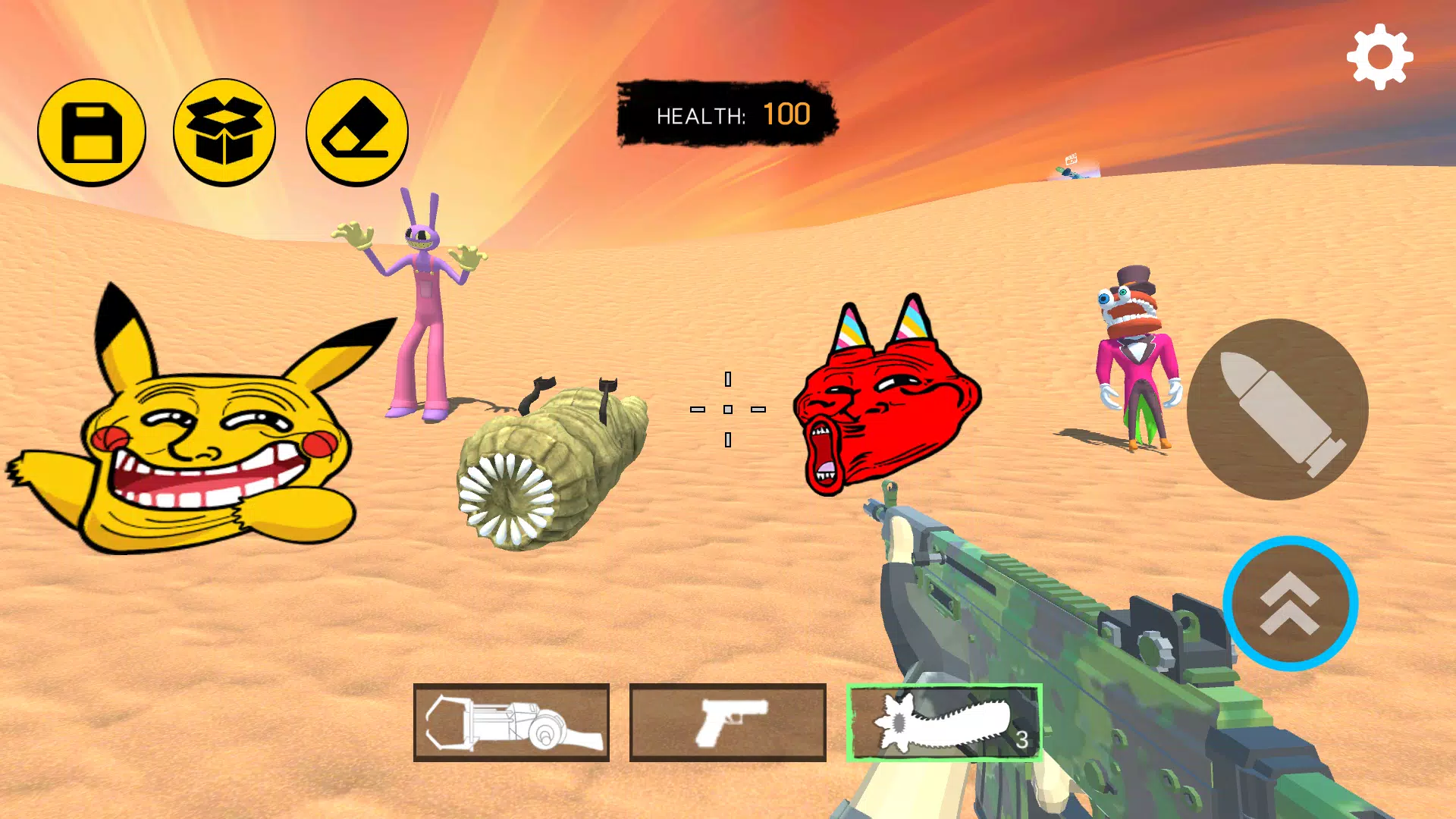 Sandbox Shooter Mods In Desert Ảnh chụp màn hình 0