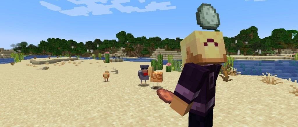 Minecraft में चिकन वेरिएंट।