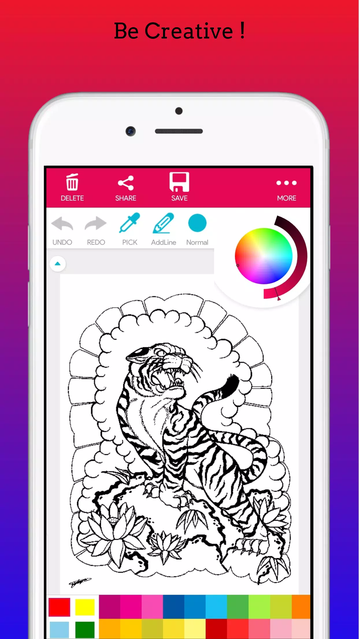 Adults Tattoo Coloring Book Capture d'écran 0