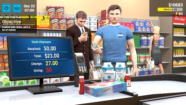 Manage Supermarket Simulator Captura de tela 1