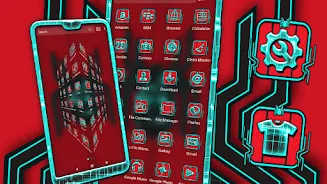 Tech Spider Launcher Theme Capture d'écran 1