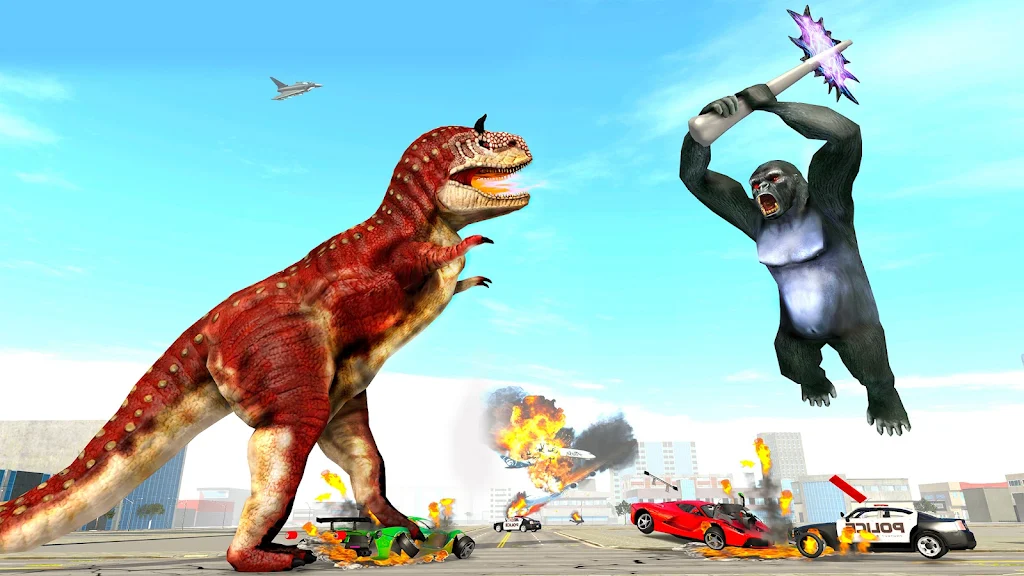 Angry Gorilla Attack City Sim Schermafbeelding 1