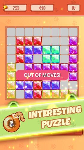 Block Puzzle Jewel Crystal Cat Screenshot 3