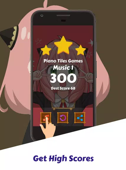 Spy X Family Game Piano Tiles Скриншот 2