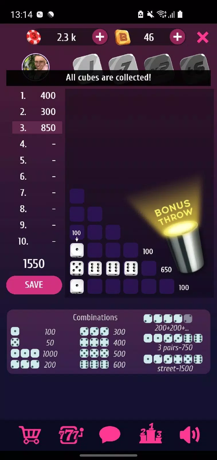 Farkle Pro - 10000 dice game スクリーンショット 2