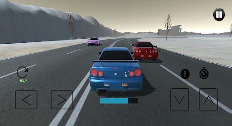 Driving Skyline R34 Drift Car Capture d'écran 2