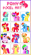 Pony Pixel Art Coloring Book Screenshot 2