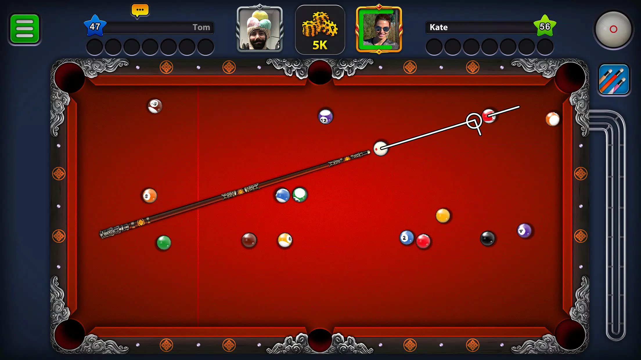 Billiards Game: 8 Ball Pool ภาพหน้าจอ 0