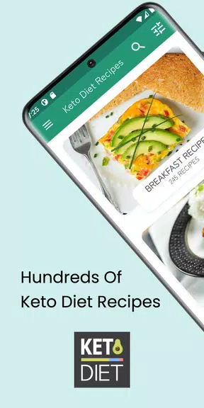 Keto Diet: Low Carb Recipes Captura de tela 0