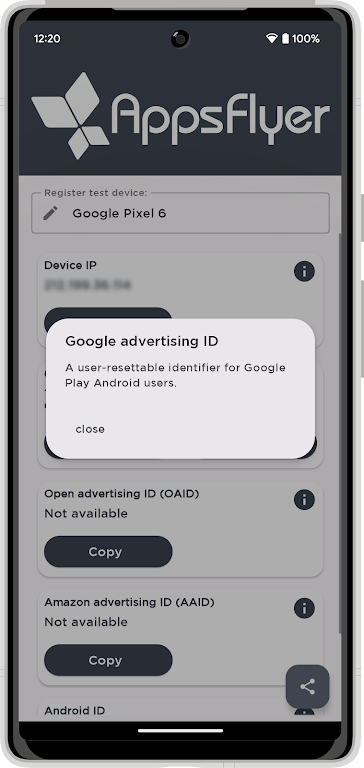 My Device ID by AppsFlyer Zrzut ekranu 1