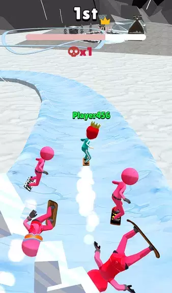 Snow Racing: Winter Aqua Park Screenshot 1